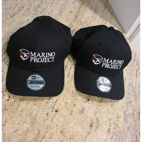 Set of 2 New Era 9fourty Marino Project Black Hats Veteran Support Military - Picture 1 of 7
